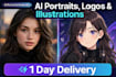 create amazing ai art using midjourney and gemini style