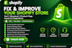 fix shopify cart, checkout errors and product page issues