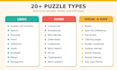 create custom puzzle book interiors for amazon KDP