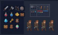 Create pixel art game icons, ui kits and character animations by Henry ...