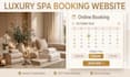spa website, booking website, massage website, beauty salon, spa booking system
