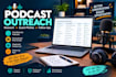 research podcasts and write personalized guest