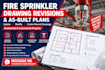 revise fire sprinkler drawings and create as built plans