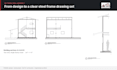 draft light gauge steel framing plans and wall panel drawings