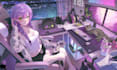 draw vtuber background art illustration  vtuber art, visual novel, and wallpaper