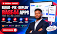 fix base44 bugs, debug workflows and repair app errors