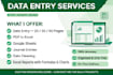 do accurate data entry, excel reports, journal entries and ms word report