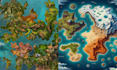 create custom fantasy world map,ttrpg map, for dnd map, rpg book worldbuilding