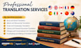translate books and scripts, proofread, and edit your manuscript