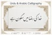 write beautiful urdu arabic calligraphy handwriting notes