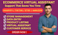 be your ecommerce virtual assistant for shopify amazon etsy store manager