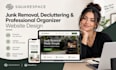 design squarespace junk removal, decluttering and organizer website