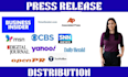 do press release distribution PR distribution news release media distribution