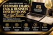 write professional customer email templates and faqs