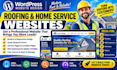 design a roofing contractor or home service wordpress website