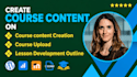 create course content on learnworld, talentlms, moodle, graphy and wordpress lms