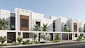 develop 3d modern residential complex, retal urban exterior,flat roofs rendering