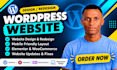 design redesign wordpress website, custom website and migrate wordpress website