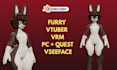 create a custom 3d furry vrchat avatar and vtuber model for vseeface, warudo