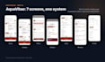 design a modern mobile app UI or website mockup