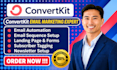 setup kit automation email sequence convertkit landing page kit expert