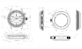 create 3d watch technical drawing cad design watch component watch modeling