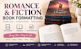 professionally format fiction books for amazon KDP