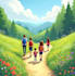 create cartoon kids book illustrations