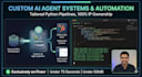 develop custom ai automation systems and langchain agents