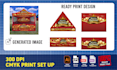 fix generated ai design signage ready print 300 dpi, vector, adobe illustrator