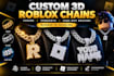 create realistic custom 3d roblox chains and pendants