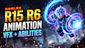 create r6 r15 roblox combat ability vfx, sfx animations with battleground effect