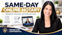 provide same day remote online notary and notarization services