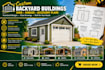 design custom backyard shed and garage plans