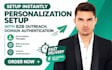 setup instantly personalization setup with b2b outreach domain authentication