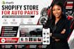 create a shopify auto parts store and automotive website