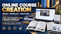 do elearning video course creation, online course contents, lms training course