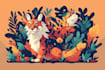 design creative animal vector art for brands and projects