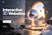create interactive 3d animated website spline 3d landing page threejs webgl gsap