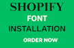 install your shopify font theme development