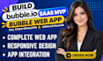 build no code bubble io saas mvp bubble web app bubble mvp saas developer app