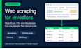 do web scraping and alternative data extraction for investors and analysts