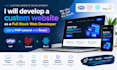 develop a custom website as a full stack web developer using PHP laravel  react