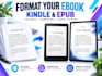 format your ebook for kindle and epub