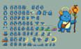 pixel art sprite sheet animation pixel art character animation game art