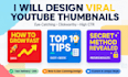 design eyecatching youtube thumbnails that get clicks