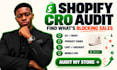 shopify cro audit conversion rate optimization shopify audit ecommerce sales fix