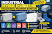 do reverse engineer industrial enclosures and mounting brackets cad