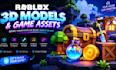 create custom roblox game asset and 3d props