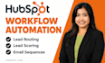 setup hubspot workflow automation lead routing lead scoring